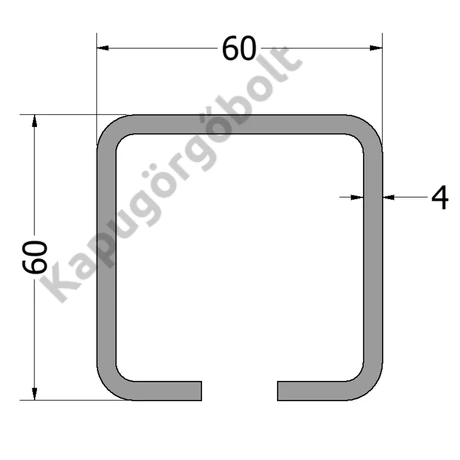 S-66 C” sín 60x60x4 mm. natúr 6 fm. 