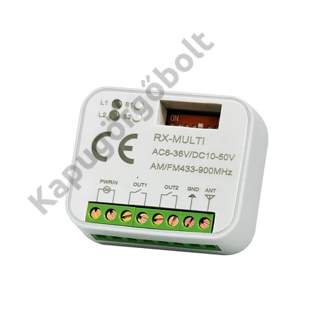 Vevő két csatornás univerzális RX-MULTI 433-868MHz
