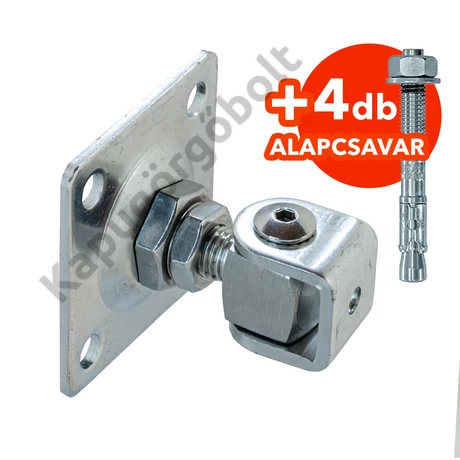 Forgáspont M16 csavarozható+alapcsavar rozsdamentes