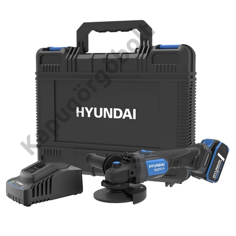 Hyundai PRO AG20X-125FT Akkus sarokcsiszoló 125 mm 1 db akku+töltő