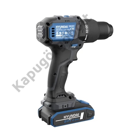 Hyundai PRO HD20X-60TT Akkus fúró ütvefúró-csavarozó 1 db akku+töltő