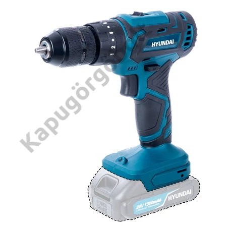 Hyundai HYD-20VFBL 20V-os Akkus fúró ütvefúró-csavarozó fém tokmány Brushless motor (akku és töltő nélkül)