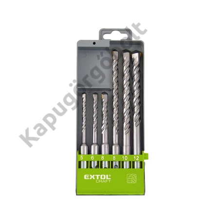 Betonfúró készlet SDS PLUS, 6db. 110 mm 5,6,8, 160 mm 8,10,12, Extol