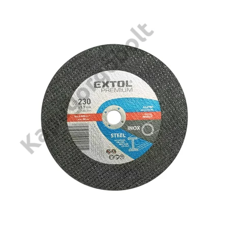 Vágókorong acélhoz Fe 230x22x2 Extol