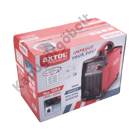 Hegesztő készülék, inverter 120A, munkakábel+földelő kábel