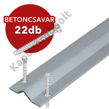 Tolókapu sín Y" profil, csavarozható 3 m. + 22 db. betoncsavar